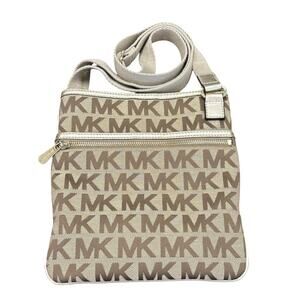 Michael Kors Monogram Tan Crossbody